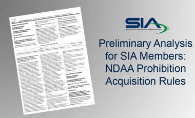 Acquisition Rules of NDAA Prohibition of Chinese Video Surveillance Products