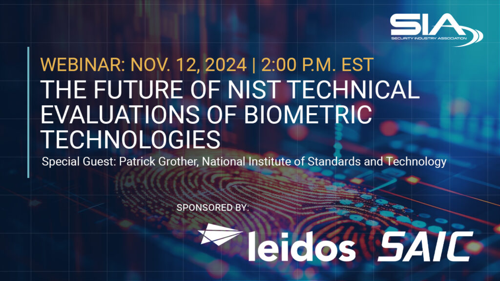 Webinar_NIST Biometric Technologies