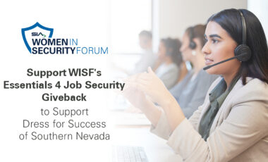 SIA Women in Security Forum Support WISF's Essentials 4 Job Securiyt Giveback